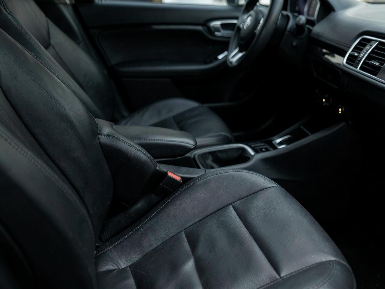 Clean detailed leather car interior after an interior detail in Orem, Utah